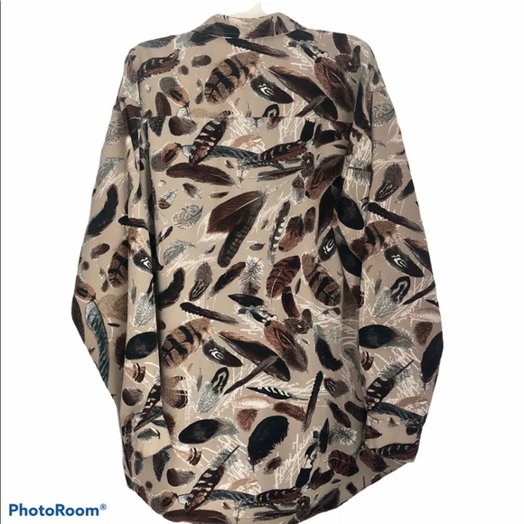 VTG Karl Kani Feathers Button Shirt N3 - Picture 2 of 9